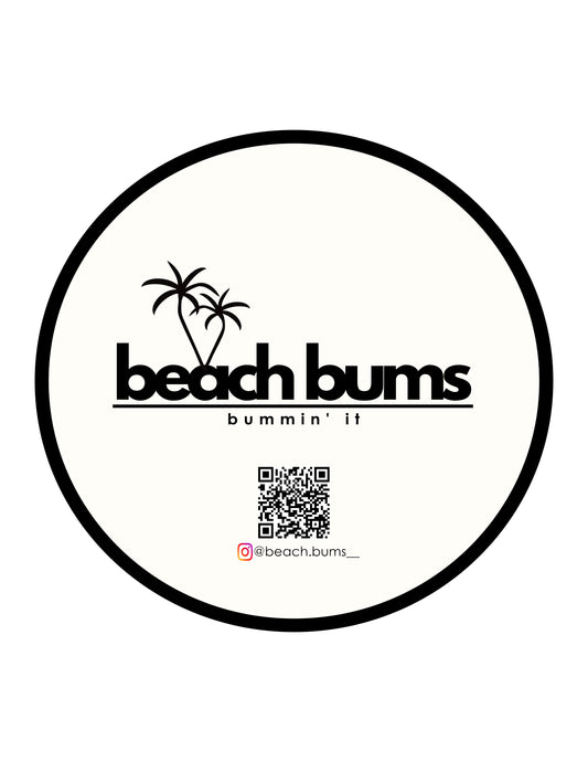 Beach Bums Logo Sticker